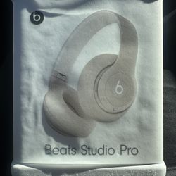 Beats Studio Pro Bluetooth Wireless Headphones MQTR3LL/A - Sandstone NEW/SEALED