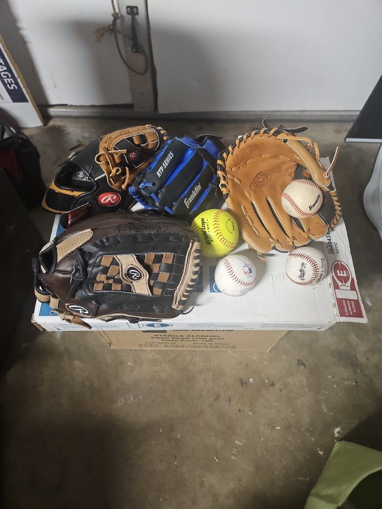 Baseball Mits & Balls