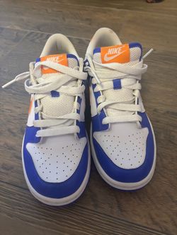Nike Dunk Low Blue Orange White Sneakers