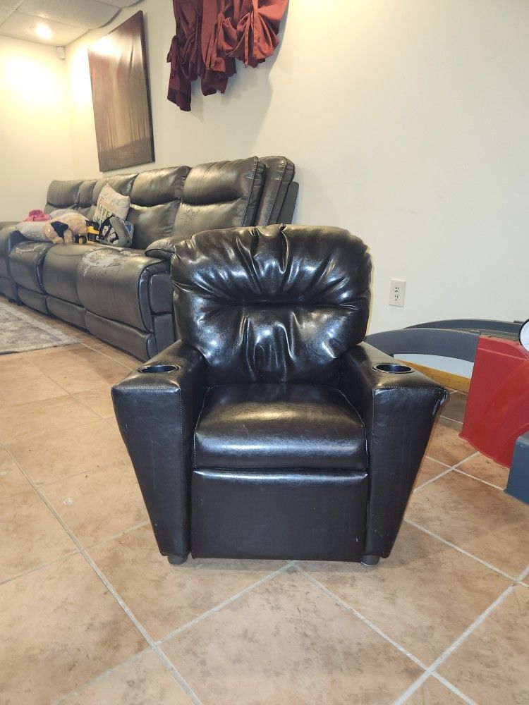 Child's Leather recliner