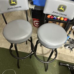 John Deere Swivel Garage Stool