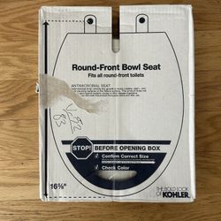 KOHLER Cachet ReadyLatch Round Toilet Seat – Soft Close, White (New)