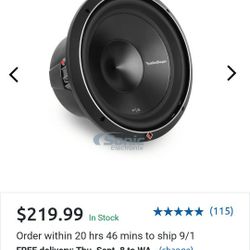 Rockford Fosgate P3 12 Inch Subwoofer 