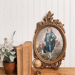 Vintage frame with Blue Boy print