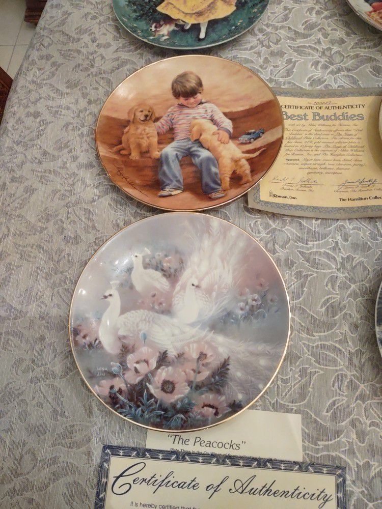 Hamilton Collection Fine China With Certificate $10 Each Have Lots More To Many To Display