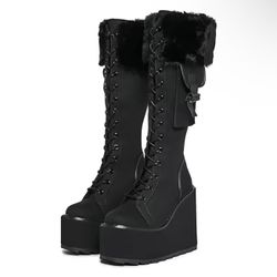 Platform Knee High Boots