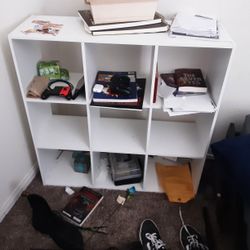 White Cubby Shelf