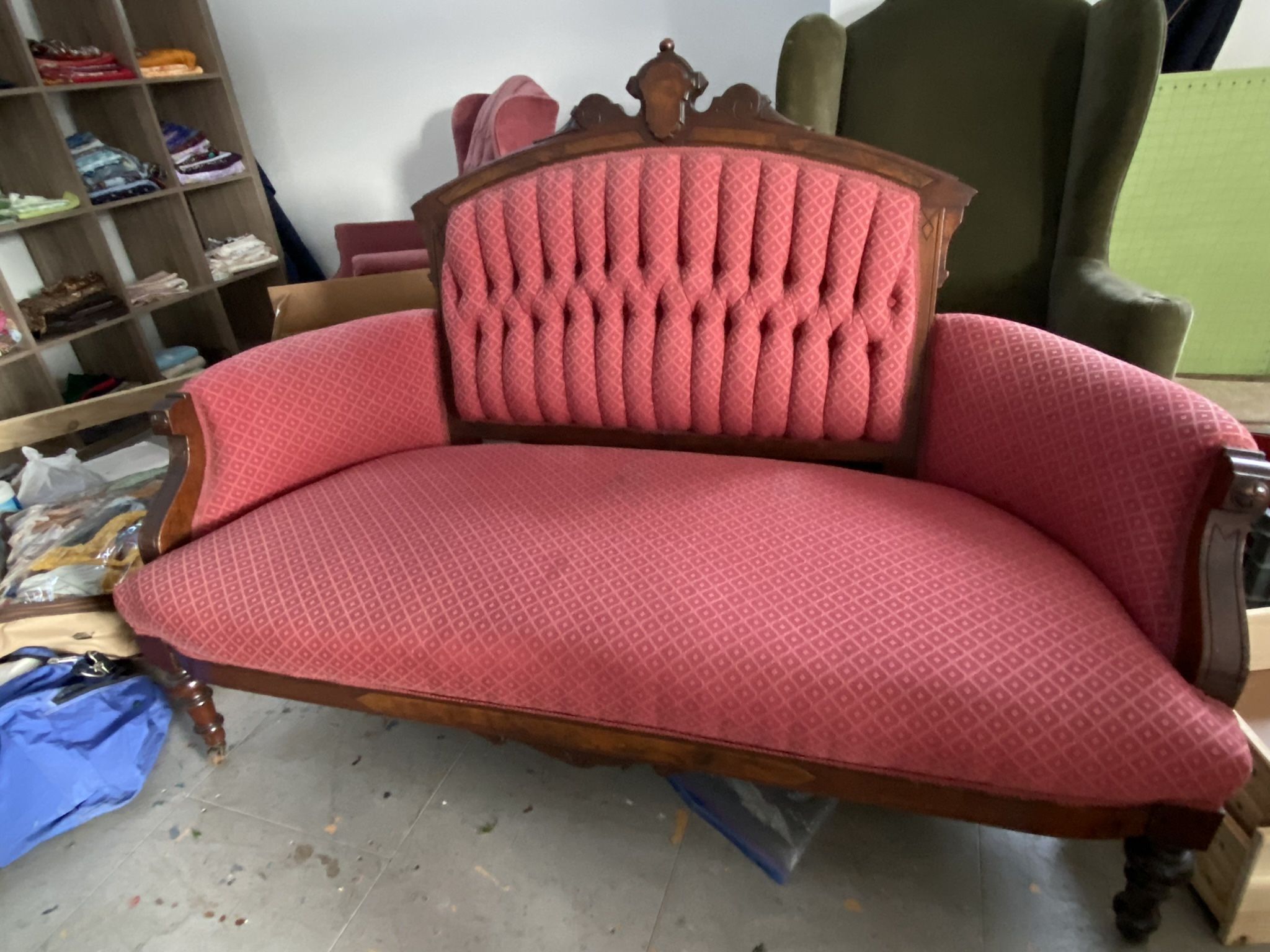 Antique Boho Loveseat