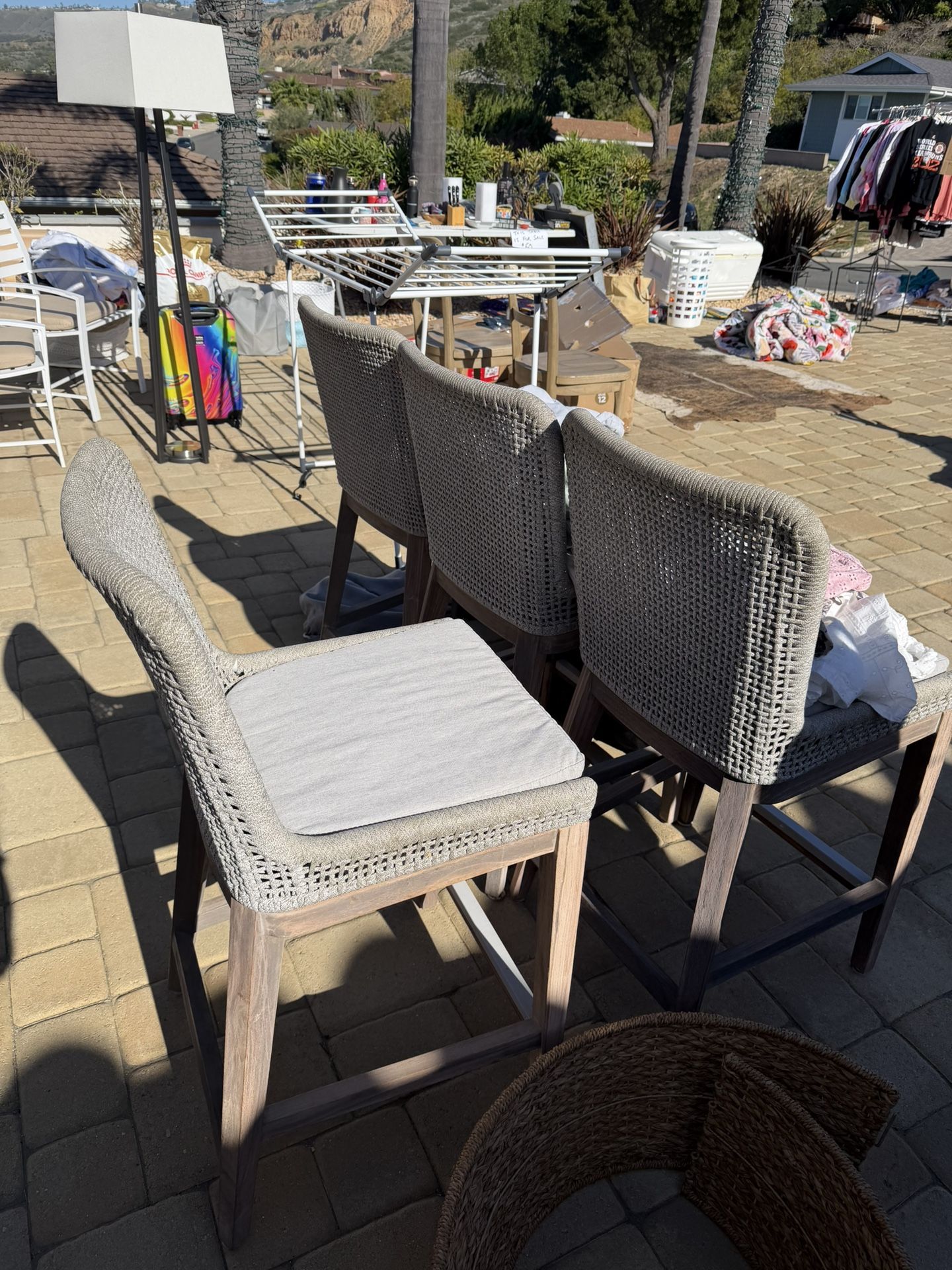 Set Of Four Indoor Outdoor Barstools