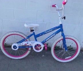 Huffy Seastar Kids Bike Blue and Pink
