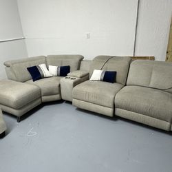 Modular Sectional Couch With 2 Power Recliners