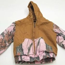 Winter Jacket Camo Pink Size 7 T