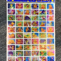 Winnie The Pooh Laser Stickers 