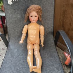 Antique Heuback 250 5 Porcelain And Composition Doll
