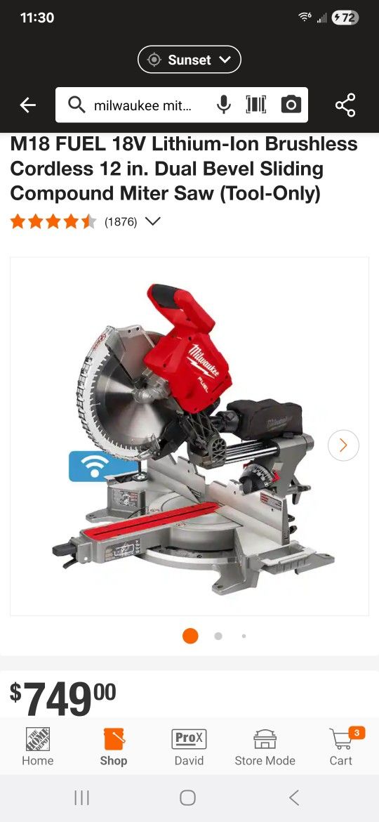 Milwaukee Miter Saw 12in