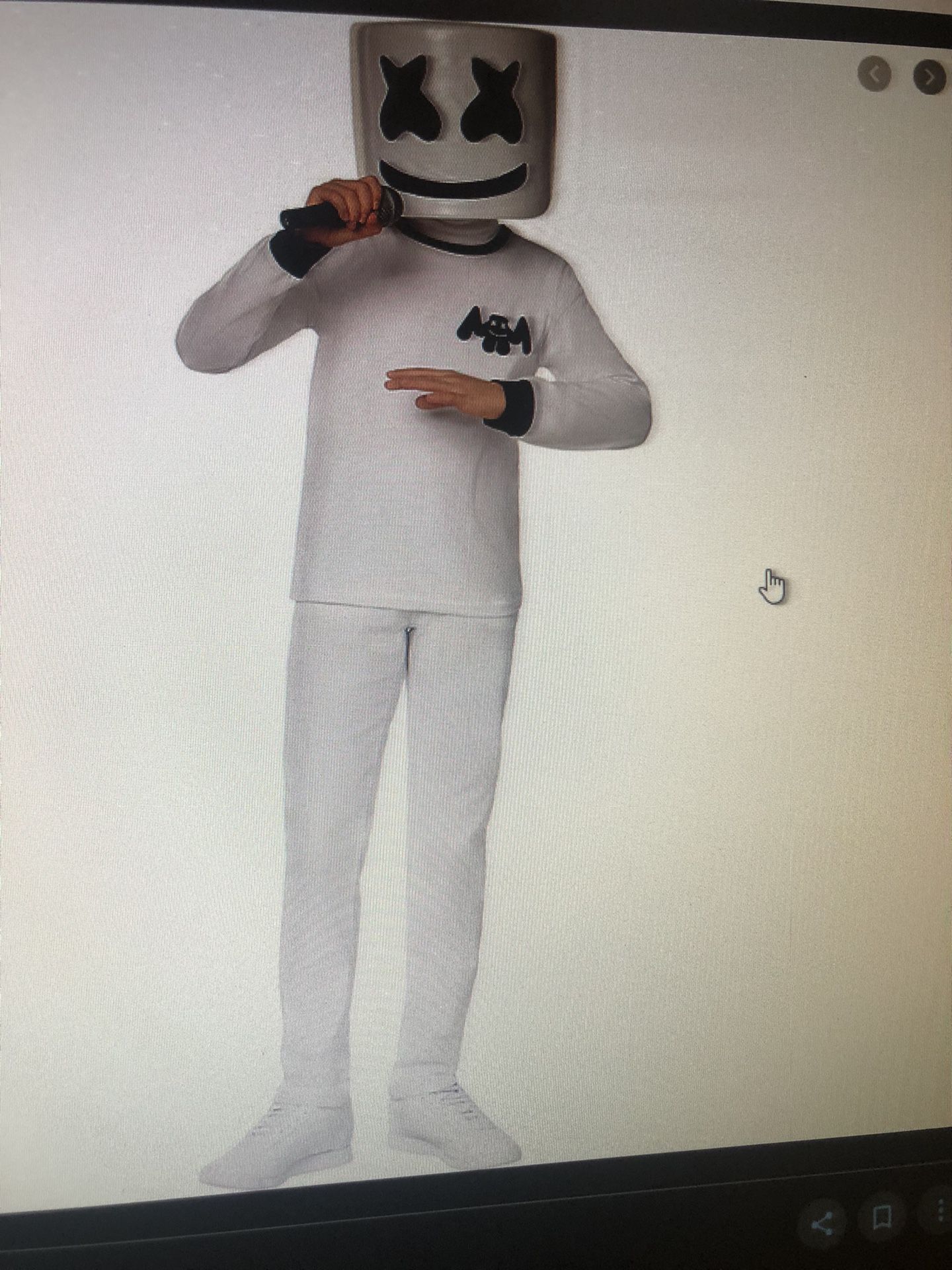 Dj Marshmello costume from party city