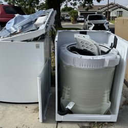Scrap metal and TV box 