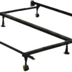 GTU Furniture Steel Metal Bed Full Frame Adjustable, Fits Twin/Full/Queen, for Box Spring