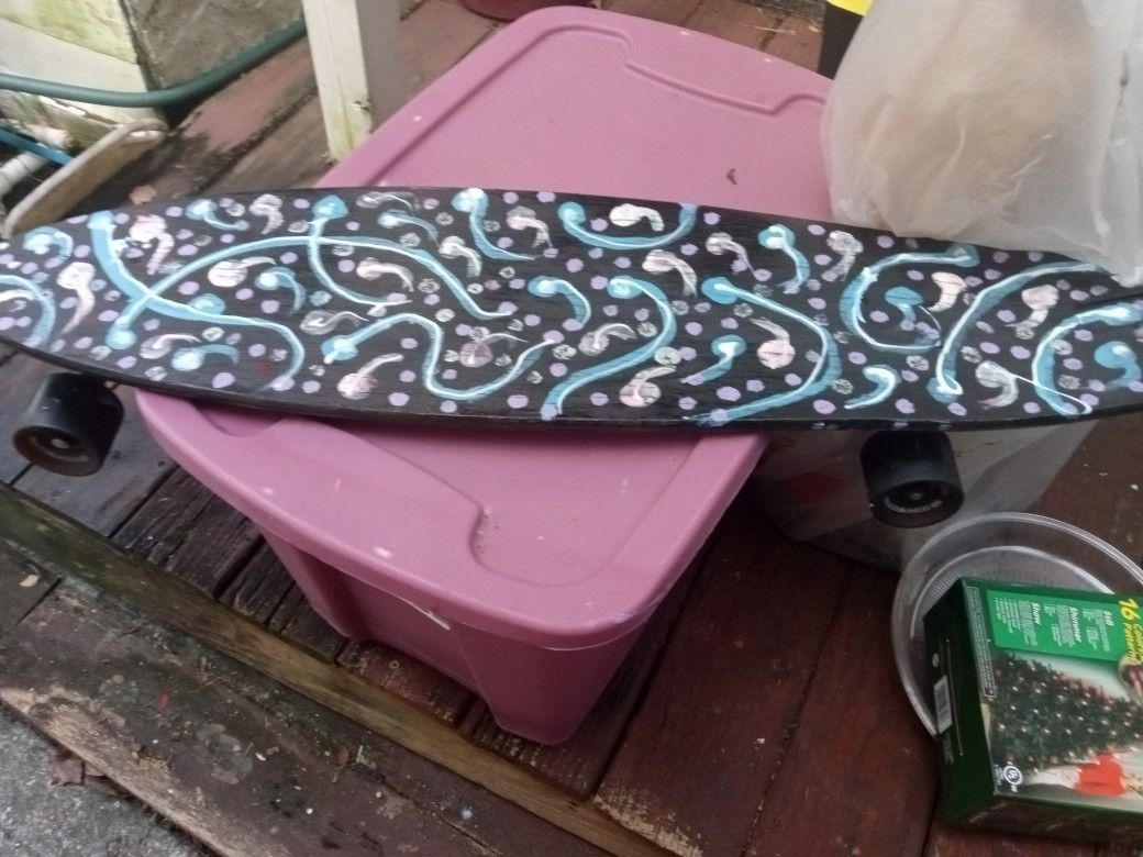 Skate Board Hand Psinted