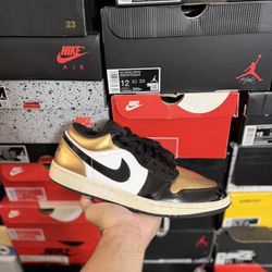 Jordan 1 Low Gold Toe size 10.5 USED