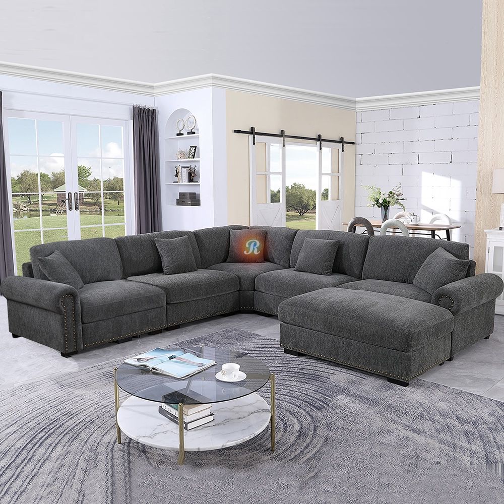 Customizable Modular Sectional Sofa Couch