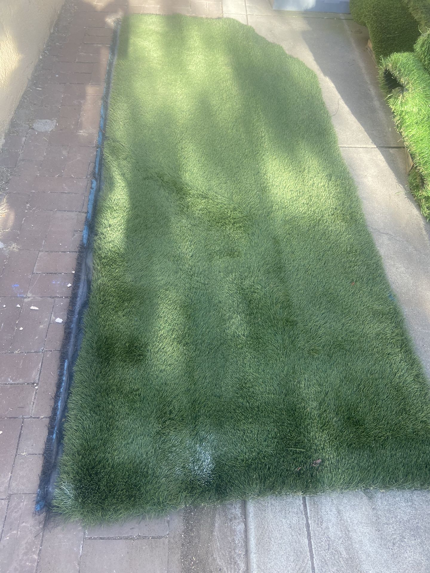 artificial grass 9 feet long and 4 feet wide for only 30 dollars