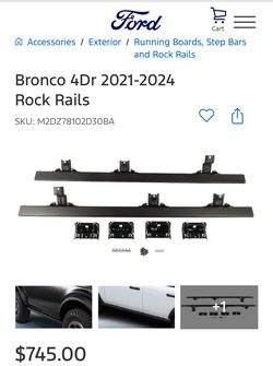 Ford bronco 4Dr 2021-2024 Rock Rails 