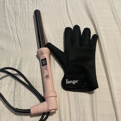 L'ange Hair Ondulé Curling Wand - Blush 25mm | Tourmaline-Infused, Titanium and Ceramic Curling Wand | Salon-Quality Styling, Professional Hair Tools 