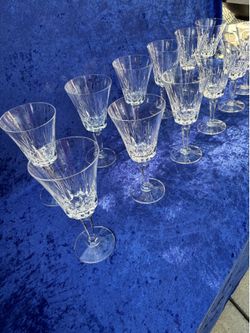 11 PC crystal glasses altogether $40