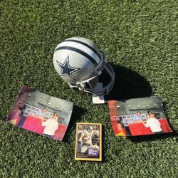 Dallas Cowboys Mini Signed Helmet