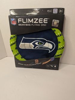 NFL Seattle Seahawks Flimzee Bean-Bag Flying Disc: Polyester, 8+ Years, 9.75" Diameter