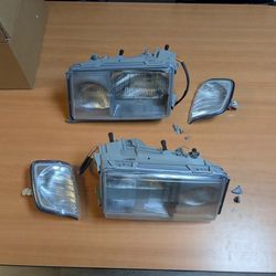 86-93 Mercedes W124 E Class Clear Glass Headlights
