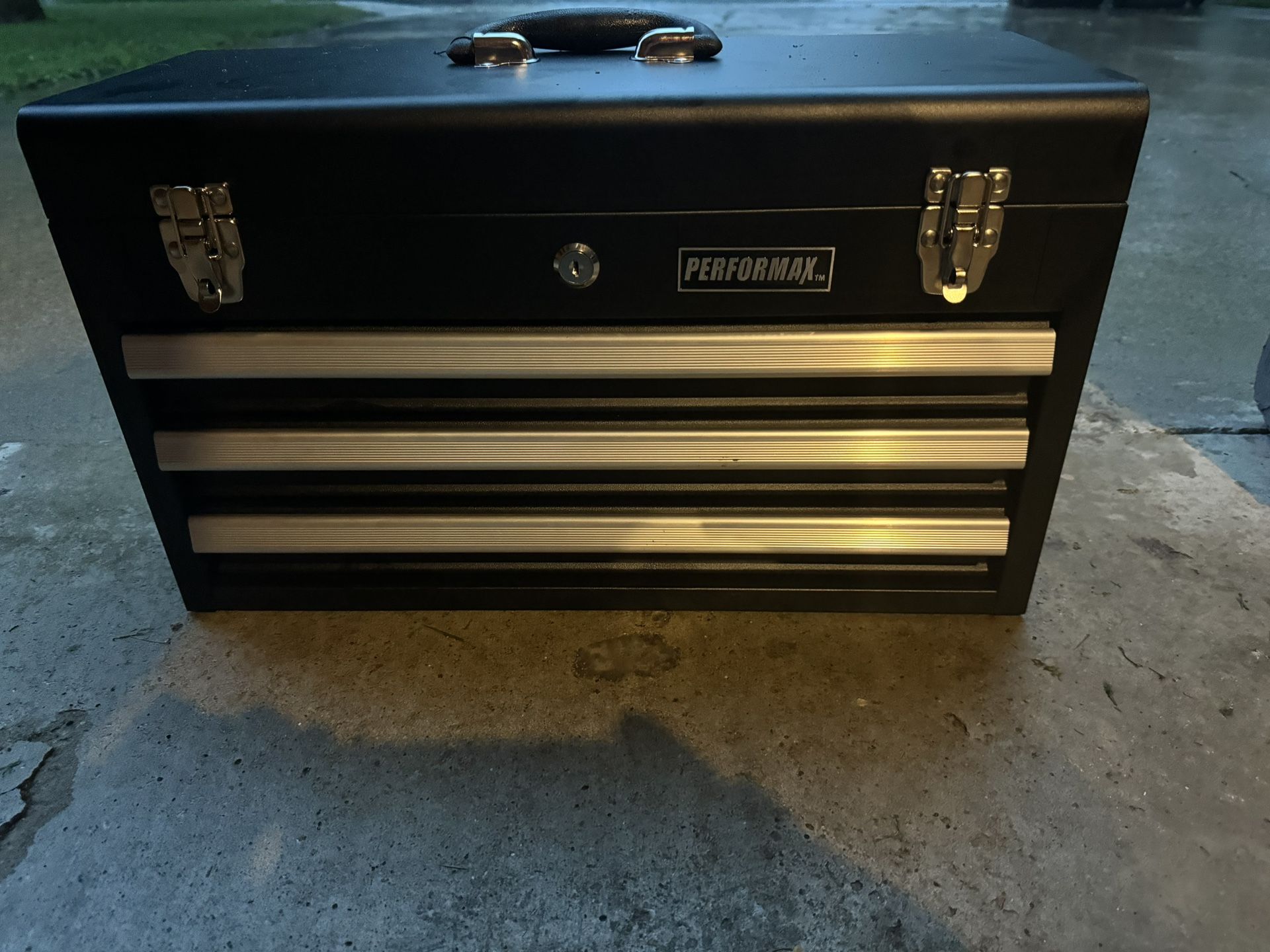 DEWALT TOOL BOX AND TOOLS