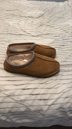 UGG Chestnut Suede Slip-On Slippers SIZE 12