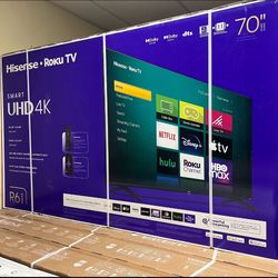 70” Hisense Roku 4K UHD Smart Tv 