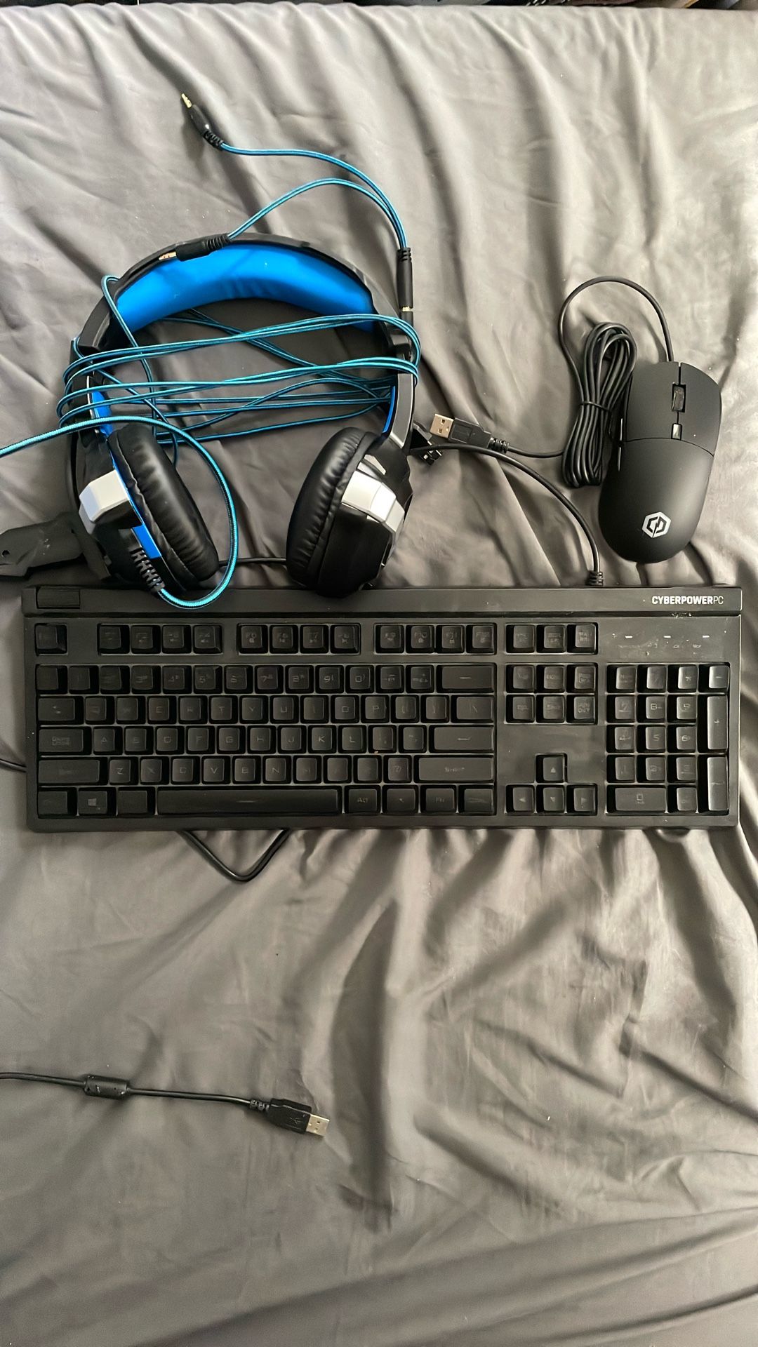 Computer Peripheries Bundle - Mouse, Keyboard And Headset (Can Sell Separately)