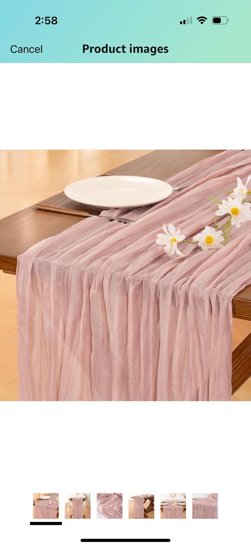 comi 10pcs Pink Cheesecloth Table Runner Boho Rustic Gauze Dusty Pink Summer 120 inch 10FT Cheese Cloth Run
