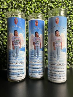 Memorial Candles/ Rip/ Funeral/ Custom Candles