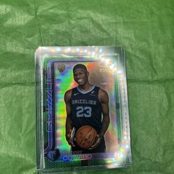 2025-26 Topps Cedric Coward #261 Green 21/99 (RC)