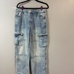 Denim cargo Pants