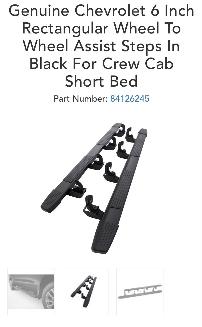 2019-2025 Silverado or gmc sierra Running Boards