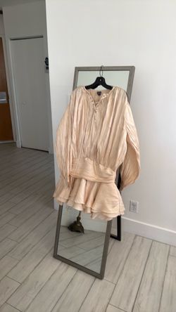 Woman, mini dress