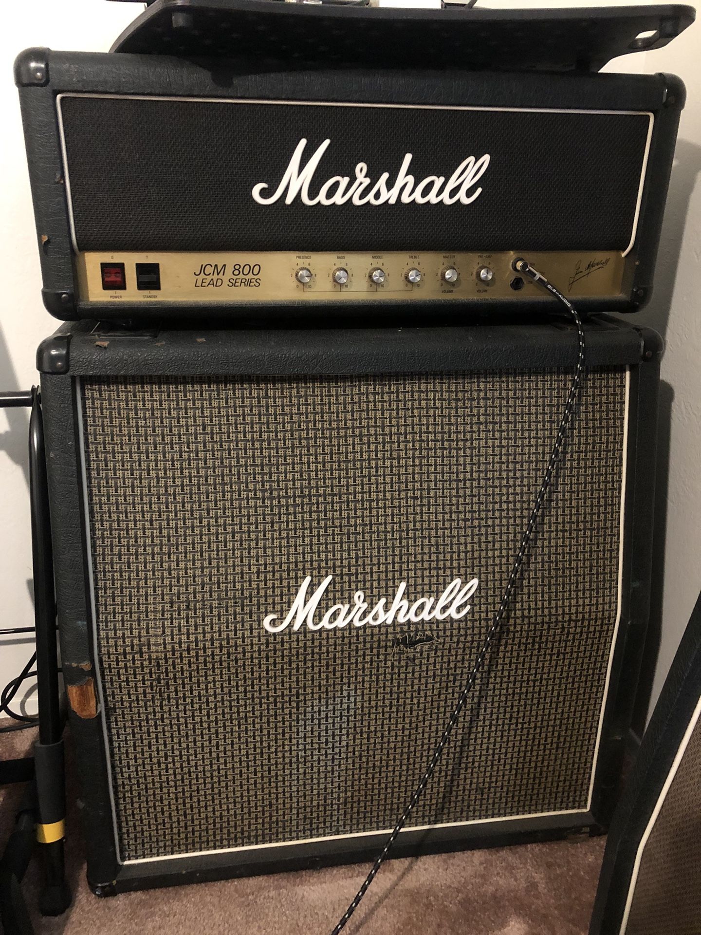 1983 Marshall Jcm800 & 1979 Jmp 1960a Cab