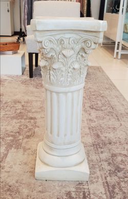Corinthian Style Column Pedestal Plant Stand