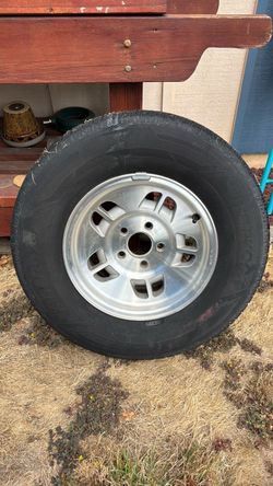 matching set of four tires and rims