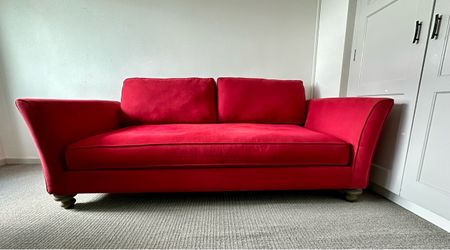 Red Sofa/Chaise Lounge