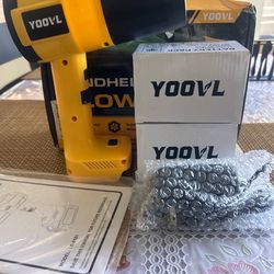 Sopladora eléctrica con cargador y dos pilas incluidas nueva