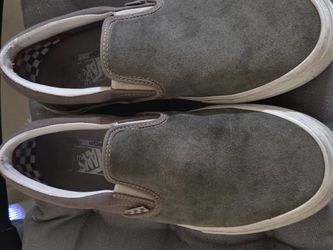 Grey Vans Duracap 10.5 suede and canvas
