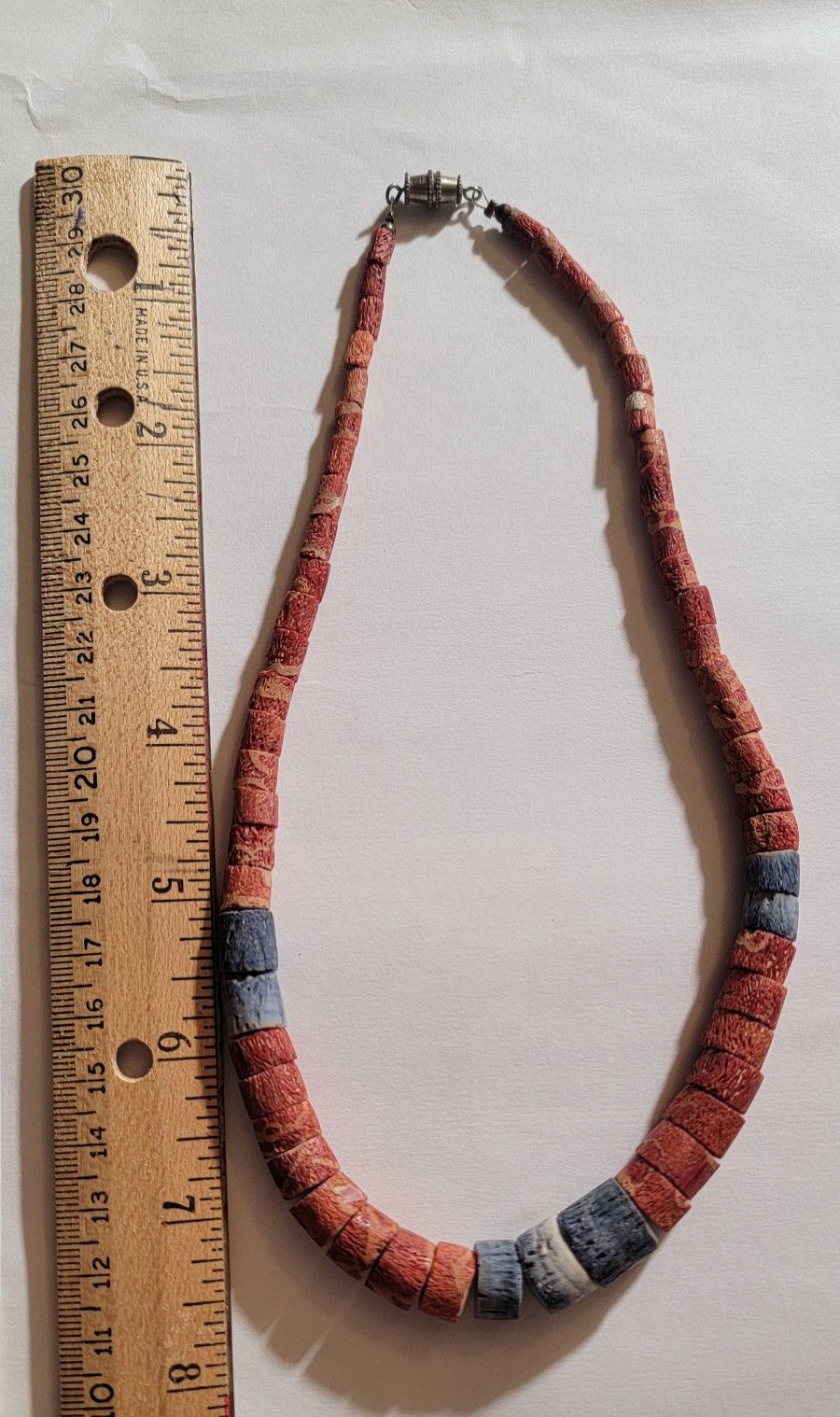 Coral Denim Sponge Choker