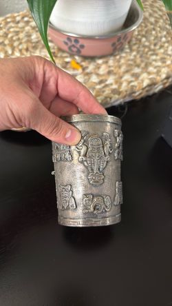 1930’s Sterling silver Peruvian Incan  bracelet 8.9 oz weight